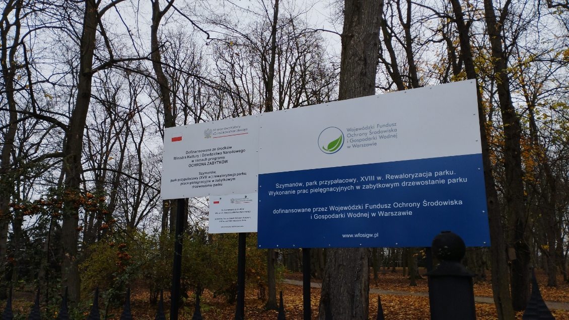 Park w Zespole Pałacowo-Parkowym - Dotacja